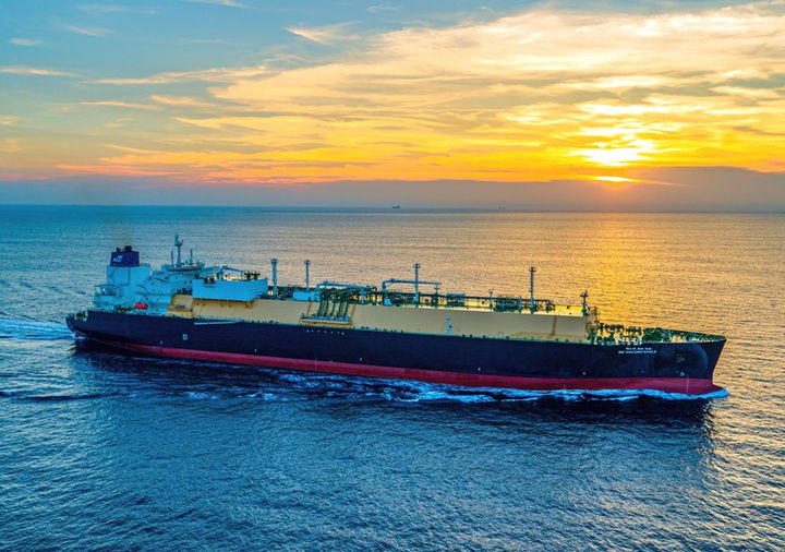 [서울=뉴시스] 대한해운엘엔지(대한해운 자회사) LNG 운반선 에스엠 골든이글(SM GOLDEN EAGLE)호. 2026.01.16. (사진=대한해운 제공) photo@newsis.com *재판매 및 DB 금지