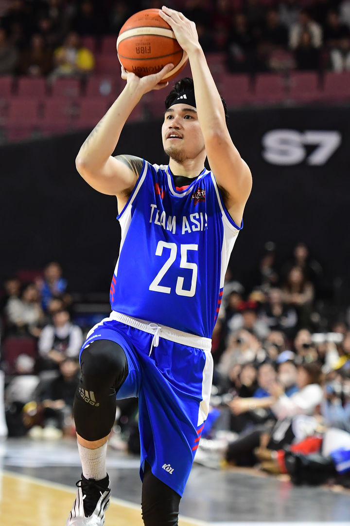 [서울=뉴시스] 2025~2026시즌 LG전자 프로농구 올스타전 전야제에 참가한 팀 아시아의 알빈 톨렌티노(SK). (사진=KBL 제공)
