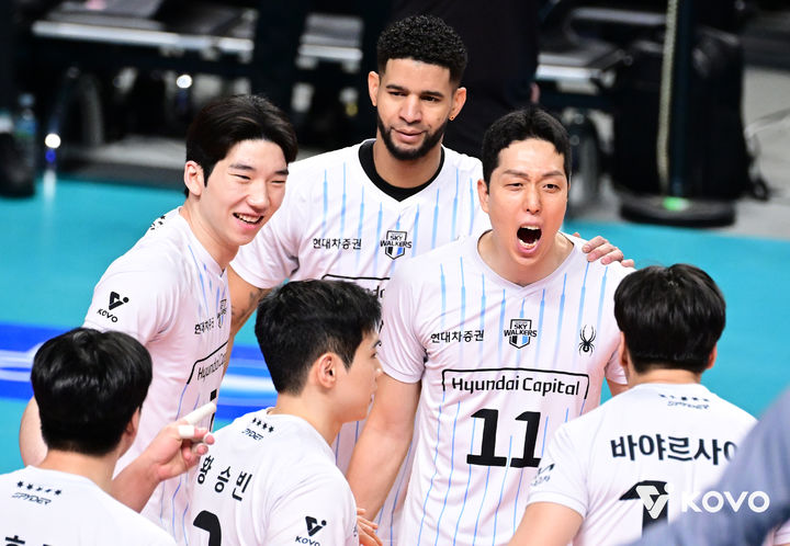 [서울=뉴시스] 남자 프로배구 현대캐피탈. (사진=KOVO 제공). 2026.01.18. *재판매 및 DB 금지