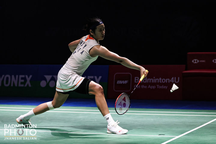 [서울=뉴시스] 이영환 기자 = 안세영이 18일(현지 시간) 인도 뉴델리 인디라 간디 스포츠 콤플렉스에서 열린 2026 세계배드민턴연맹(BWF) 월드 투어 인도오픈(슈퍼 750) 결승에서 왕즈이와 경기를 펼치고 있다. (사진=대한배드민턴협회 제공) 2026.01.18. photo@newsis.com *재판매 및 DB 금지