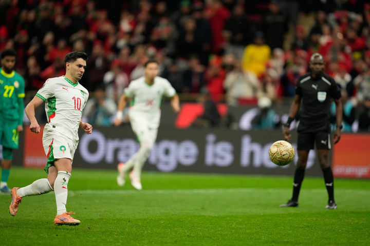 [라바트=AP/뉴시스]페널티킥 실축한 모로코 디아스. 2026.01.18.