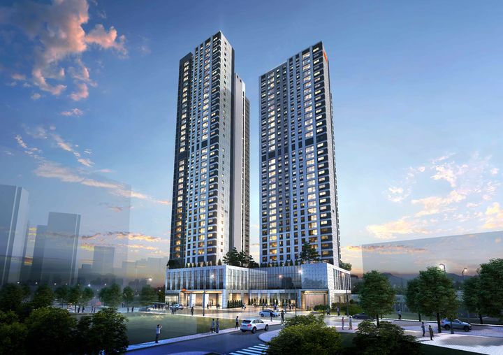 e편한세상 번영로 리더스포레 단지 투시도. (사진=DL이앤씨 제공) *재판매 및 DB 금지