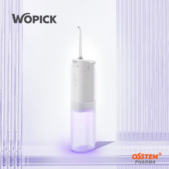[서울=뉴시스] 오스템파마는 기존 모델 '와픽 핸디(WO-201)'을 개선한 신제품 '와픽 UV 구강세정기(WO-203)'를 출시했다고 19일 밝혔다. (사진=오스템파마 제공) 2026.01.19. photo@newsis.com *재판매 및 DB 금지