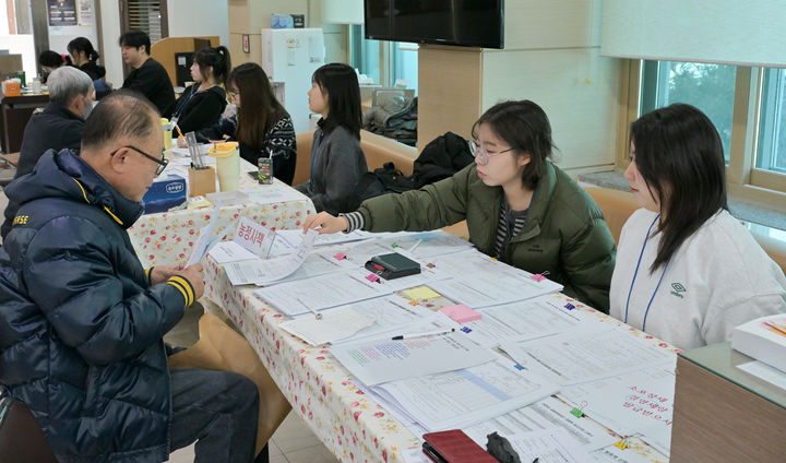 정선군의 농업 지원 '한 번에 신청' 접수창구 모습.(사진=정선군 제공) *재판매 및 DB 금지