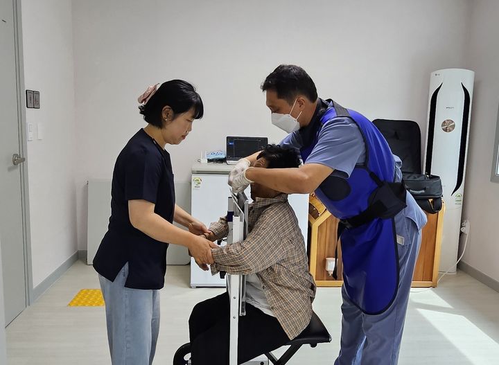 충북도 찾아가는 결핵 검진 모습. (사진=충북도 제공) *재판매 및 DB 금지