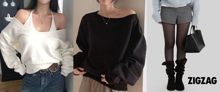 [서울=뉴시스] 패션플랫폼 지그재그에서 원숄더 등 노출 디자인 상의 등의 판매량이 늘었다. (사진=카카오스타일 제공) *재판매 및 DB 금지