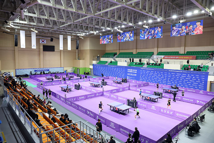 [서울=뉴시스] 제78회 애경케미칼 전국남녀종합탁구선수권대회 전경. (사진=대한탁구협회 제공) *재판매 및 DB 금지