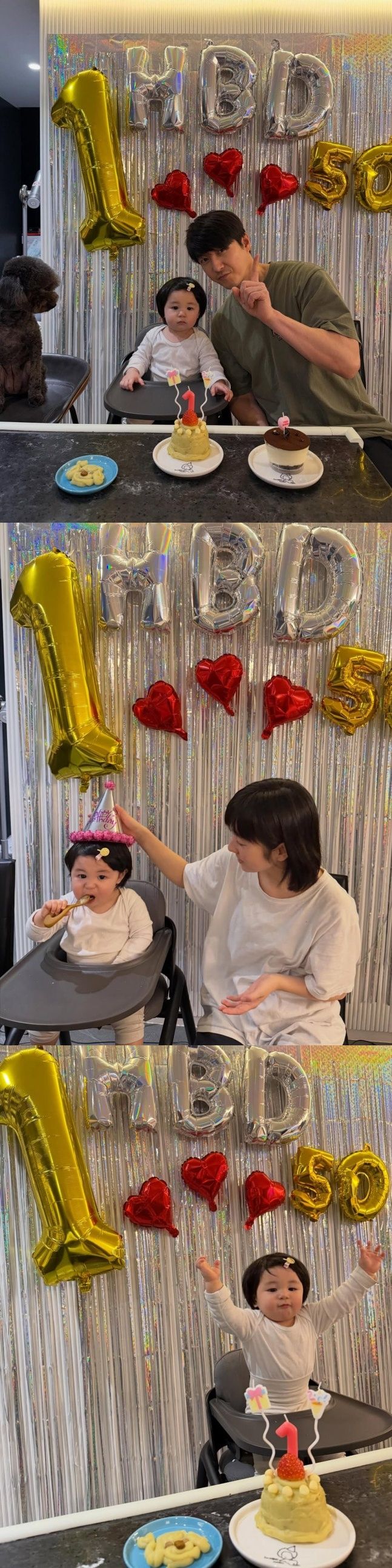 심형탁 아들 하루 첫 돌…"많이 웃고 건강하게 크자"