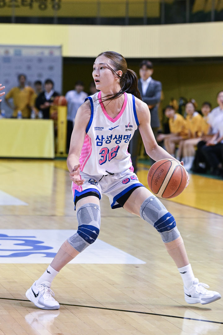 [서울=뉴시스] 여자프로농구 용인 삼성생명의 윤예빈. (사진=WKBL 제공)