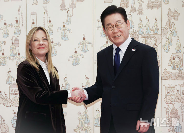 한-이탈리아 정상회담 곧 시작…李 "伊총리 방한은 19년만"