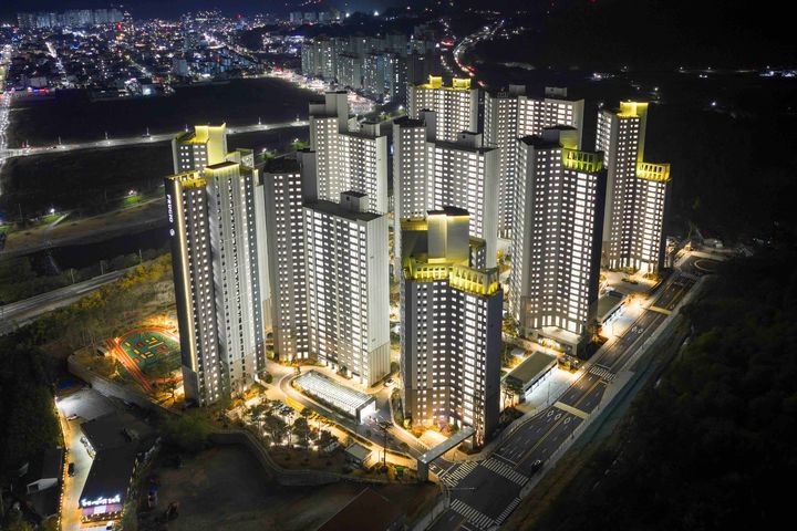 광양 푸르지오 센터파크 단지 모습. (사진=대우건설 제공) *재판매 및 DB 금지