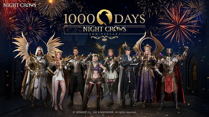[서울=뉴시스] 위메이드가 서비스하고 매드엔진에서 개발한 다중접속 역할수행게임(MMORPG) '나이트 크로우'가 서비스 1000일을 기념해 이용자 감사 캠페인을 실시한다. (사진=위메이드 제공) *재판매 및 DB 금지
