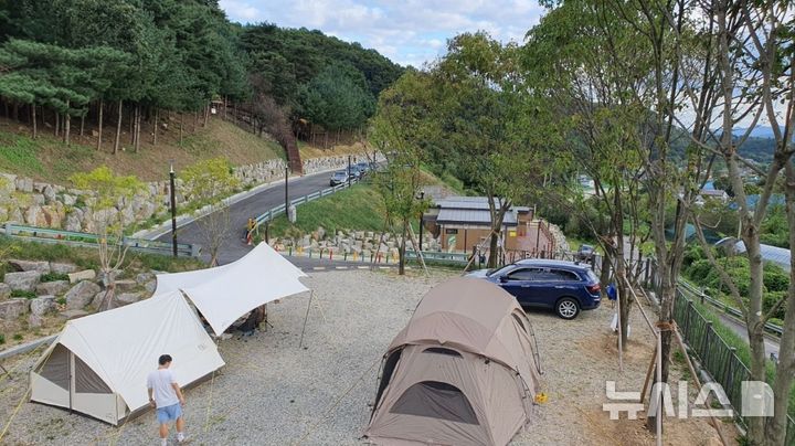 [양주=뉴시스] 신암저수지 숲속야영장. (사진=양주시청 제공) 2026.01.20 photo@newsis.com