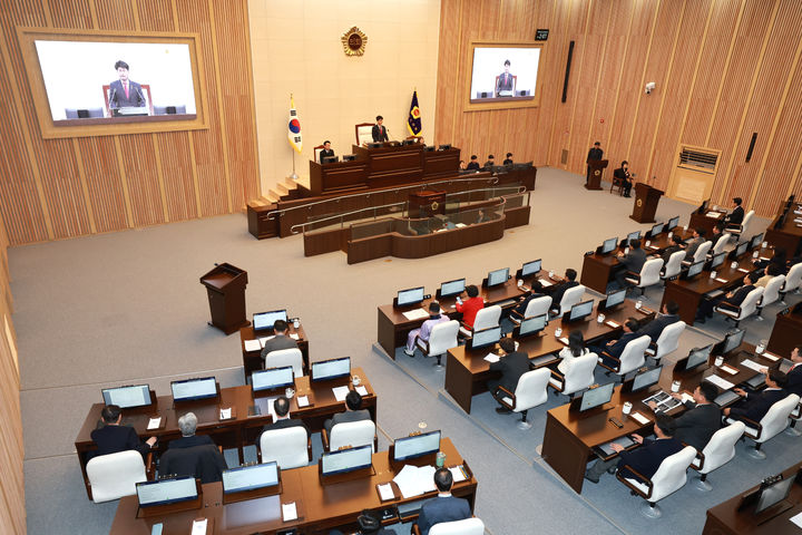 충북도의회 제431회 임시회 제1차 본회의. (사진=충북도의회 제공) *재판매 및 DB 금지