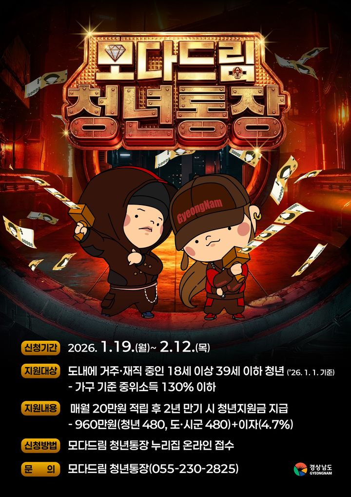 거제시, 모다드림 청년통장 지원사업 상반기 참여자 모집