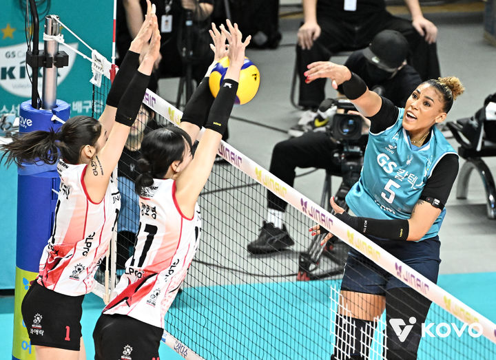 [서울=뉴시스]여자배구 GS칼텍스 실바. (사진=KOVO 제공)