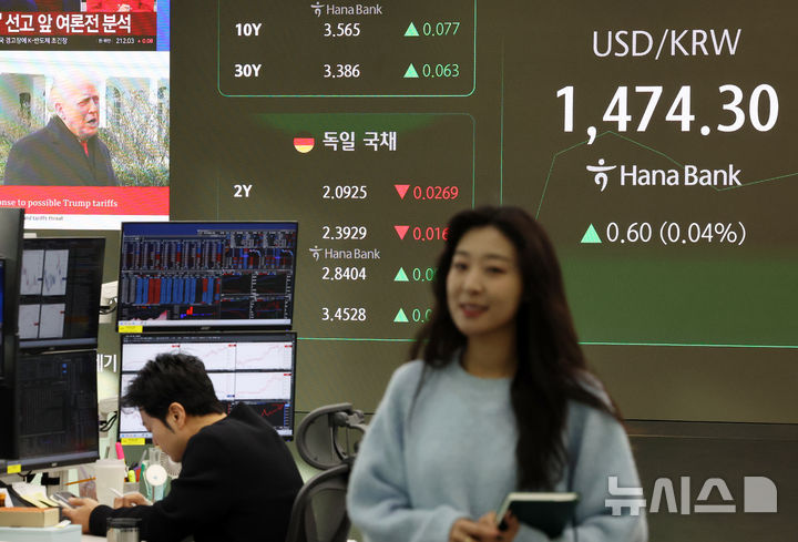 [서울=뉴시스] 조성우 기자 = 코스피가 전 거래일(4904.66)보다 4.38포인트(0.09%) 하락한 4900.28에 개장한 20일 오전 서울 중구 하나은행 딜링룸 전광판에 지수가 표시되고 있다. 코스닥 지수는 전 거래일(968.36)보다 4.81포인트(0.50%) 오른 973.17에 거래를 시작했다. 원·달러 환율은 전 거래일 주간거래 종가(1473.7원)보다 0.8원 오른 1474.5원에 출발했다. 2026.01.20. xconfind@newsis.com