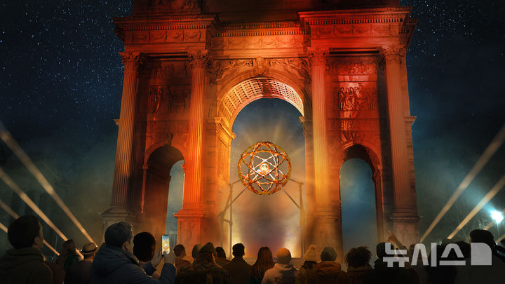 [베네치아=AP/뉴시스] 국제올림픽위원회(IOC)가 제공한 2026 밀라노·코르티나담페초 동계올림픽 성화대 조감도. 2026.01.23.