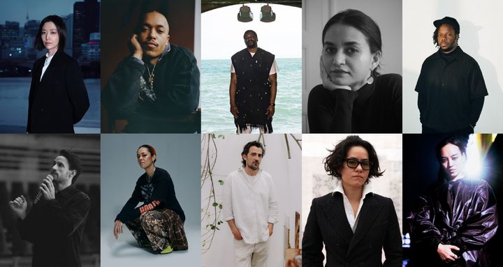 왼쪽부터: 김아영(Ayoung Kim), 폴 타부렛(Pol Taburet), 에메카 오그보(Emeka Ogboh), 파얄 카파디아(Payal Kapadia), 앰브로스 아킨무시리(Ambrose Akinmusire), 마르코 다 시우바 페레이라(Marco da Silva Ferreira), 안드레아 페냐(Andrea Peña), 알바노 우르바노(Álvaro Urbano), 바바라 산체스 케인(Bárbara Sánchez-Kane), 판 다이징(Pan Daijing)] *재판매 및 DB 금지