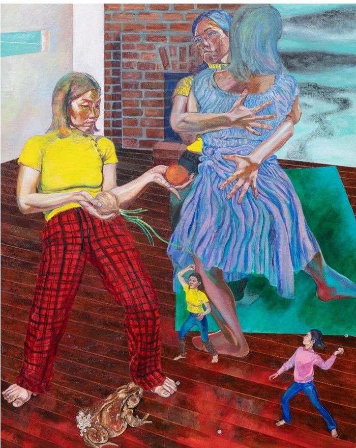 이은경, Fight or Waltz, Acrylic on canvas, 162x130.5cm, 2022 *재판매 및 DB 금지