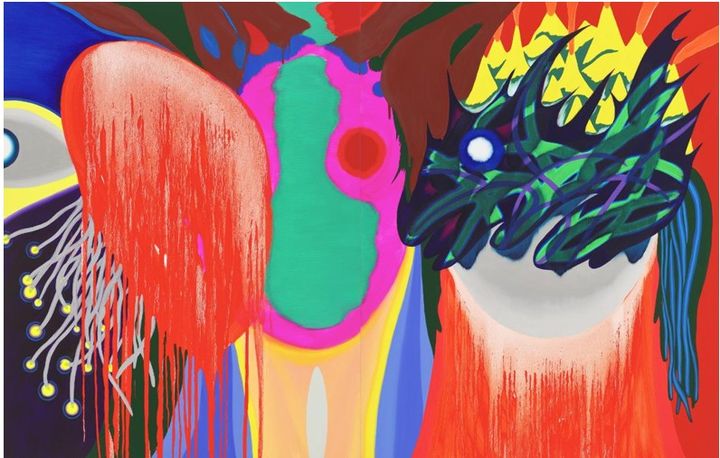 최나무, 위장된 초상 Camouflaged Portrait, Oil on canvas, 116.8x182.2cm, 2025 *재판매 및 DB 금지