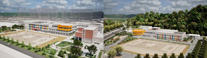 [청주=뉴시스] 충주 성남초(왼쪽), 영동 황간초 조감도. (사진=뉴시스 DB). photo@newsis.com *재판매 및 DB 금지