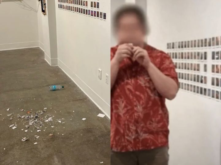 "AI 예술은 가짜"…美대학생, 전시된 AI 작품 57점 뜯어 먹어