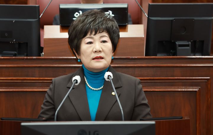 5분 발언하는 이정임 제천시의원 *재판매 및 DB 금지