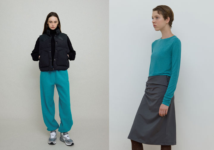 [서울=뉴시스] 29CM에서 2026년 패션 트렌드 컬러로 주목받고 있는 '트랜스포머티브 틸' 관련 상품. (사진=무신사 제공) *재판매 및 DB 금지