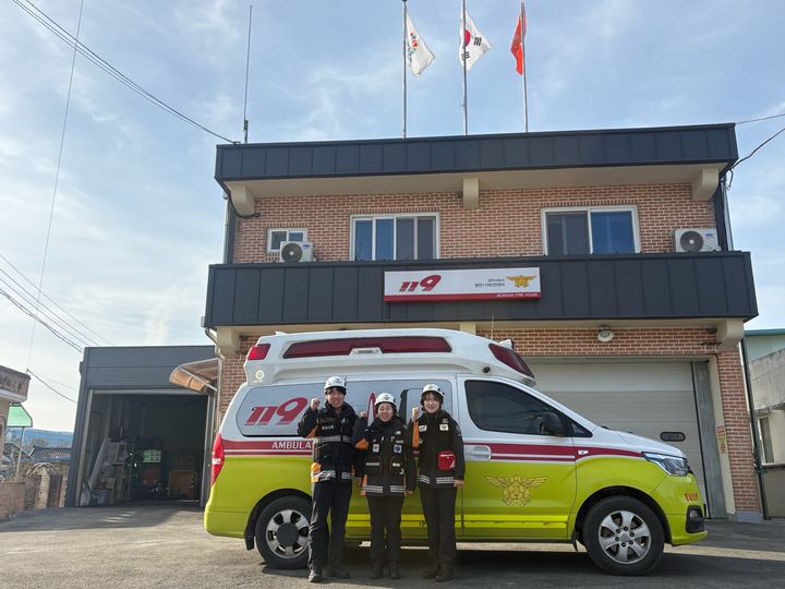 [공주=뉴시스] 정안119센터 구급대원. (사진=공주소방서 제공) 2026.01.21. photo@newsis.com *재판매 및 DB 금지