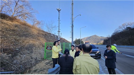 이미선 기상청장, 도로기상관측망 운영 상황 점검