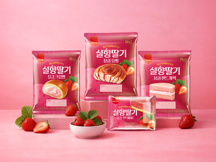 [서울=뉴시스] 삼립이 겨울 과일 딸기를 활용한 베이커리 4종을 선보였다고 22일 밝혔다. (사진=삼립 제공) 2026.01.22. photo@newsis.com *재판매 및 DB 금지