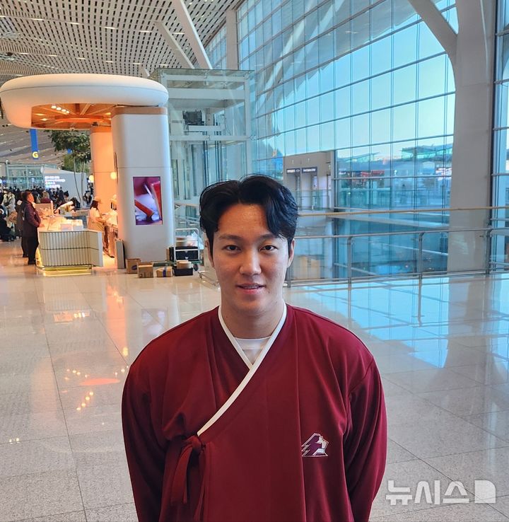 [인천공항=뉴시스] 박윤서 기자 = 프로야구 키움 히어로즈 안우진. 2026.01.22