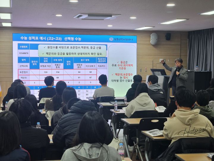 [안동=뉴시스] 22일 안동시에 있는 경상북도교육청연구원에서 고교 1·2학년을 대상으로 한 '학생부종합전형 대비 학생 캠프'가 열리고 있다. (사진=경북도 제공) 2026.01.22. photo@newsis.com *재판매 및 DB 금지