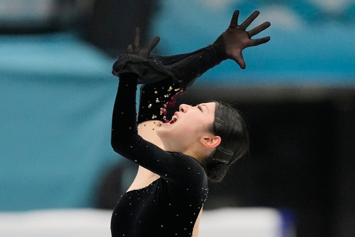 [베이징=AP/뉴시스] 이해인이 23일(현지 시간) 중국 베이징에서 열린 2026 국제빙상경기연맹(ISU) 피겨 스케이팅 사대륙선수권대회 프리스케이팅 연기를 펼치고 있다. 이해인은 최종 5위로 대회를 마쳤다. 2026.01.24.