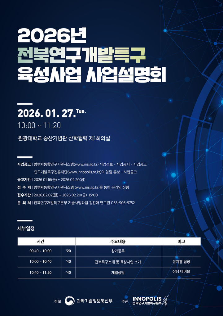 익산시, 연구개발특구 첫 행보…농생명 기업 지원 설명회