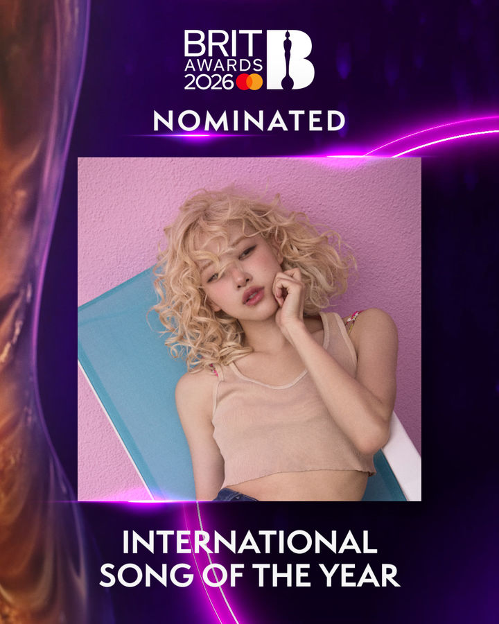 로제 '아파트' 영국브릿시상식 후보…'골든' 함께 올라