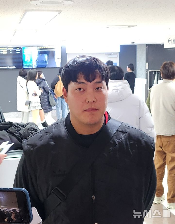 [김포공항=뉴시스] 박윤서 기자 = 프로야구 KIA 타이거즈 투수 조상우. 2026.01.23.