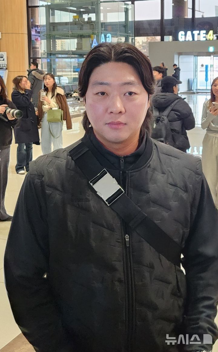 [김포공항=뉴시스] 박윤서 기자 = 프로야구 KIA 타이거즈 김범수. 2026.01.23.