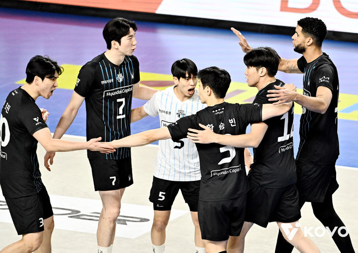 [서울=뉴시스] 남자 프로배구 현대캐피탈. (사진=KOVO 제공). 2026.01.23. *재판매 및 DB 금지