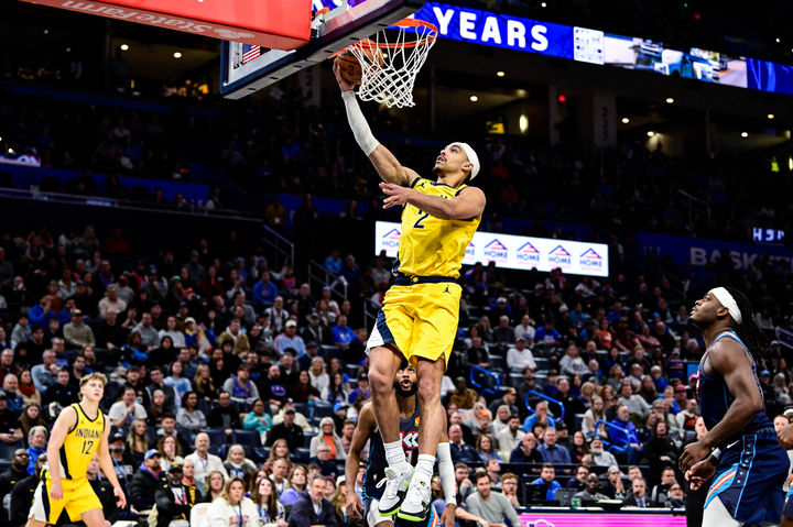 [오클라호마시티=AP/뉴시스] 미국프로농구(NBA) 인디애나 페이서스의 앤드류 넴하드. 2026.01.24