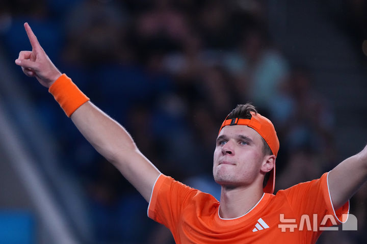 [멜버른=AP/뉴시스] 체코 테니스 선수 야쿠프 멘시크. 2026.01.24.