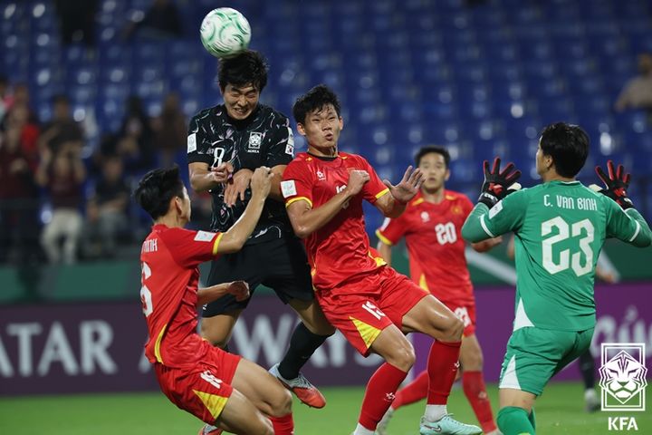 [서울=뉴시스]한국 U-23 대표팀, 베트남에 승부차기 패배. (사진=대한축구협회 제공)