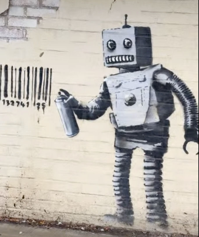 [뉴시스]브루클린에 사는 한 가족이 뱅크시의 벽화를 뜯어내 약 7억2600만원의 돈을 벌었다. (사진 = @Fine Art Shippers 페이스북 캡처) *재판매 및 DB 금지