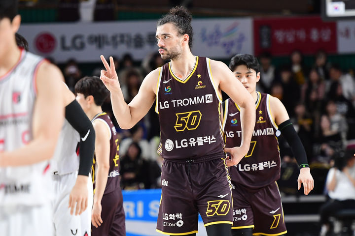 [서울=뉴시스] 프로농구 창원 LG의 아셈 마레이. (사진=KBL 제공) *재판매 및 DB 금지