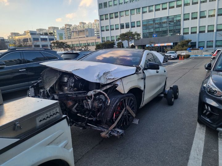 경찰이 압수한 음주운전자 차량 모습. (사진=경기남부경찰청 제공) *재판매 및 DB 금지