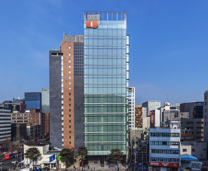 [서울=뉴시스] 삼양식품 명동 신사옥 모습.(사진=삼양식품 제공) *재판매 및 DB 금지