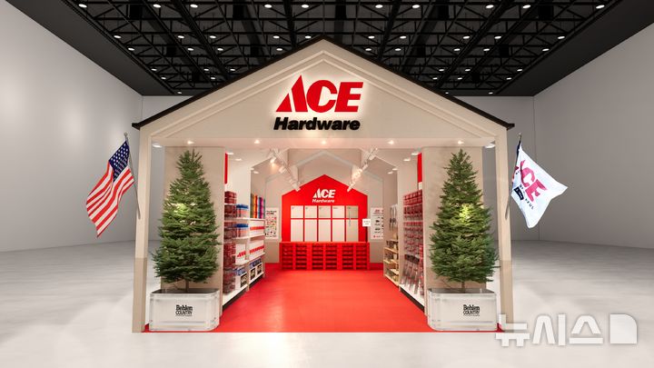 [서울=뉴시스] 에이스하드웨어가 '2026 코리아빌드위크'에서 선보일 전시공간 예상도. (사진=유진홈센터 제공)