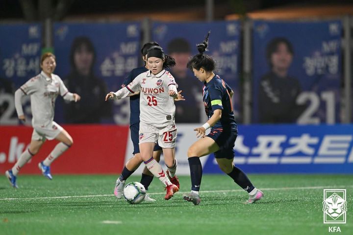 [서울=뉴시스]2025 WK리그 수원FC 경기장면. (사진=대한축구협회 제공)