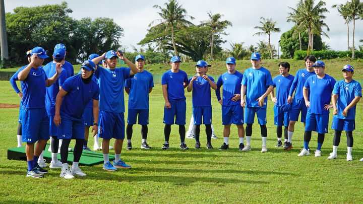 [서울=뉴시스] 프로야구 삼성 라이온즈 스프링캠프 훈련 장면. (사진 = 삼성 라이온즈 제공) *재판매 및 DB 금지